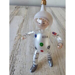 Vintage de Carlini astronaut space man Italian Italy ornament Xmas tree